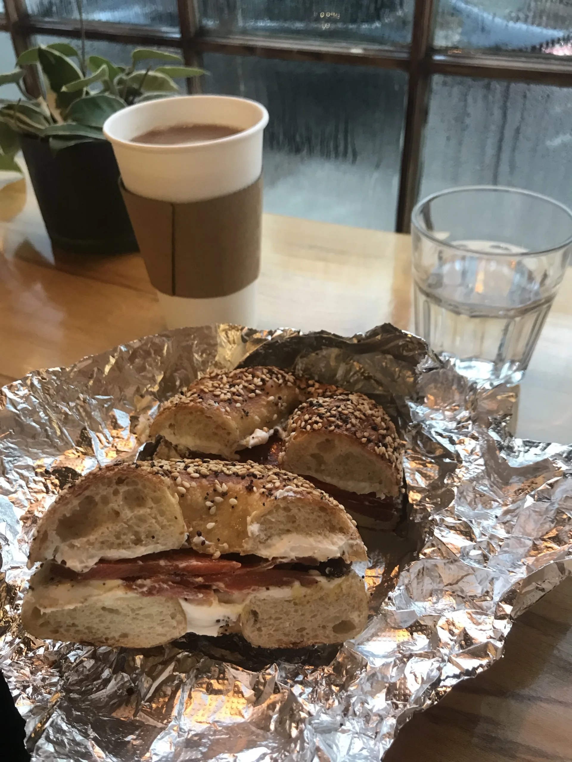 Bagels with vegan lox