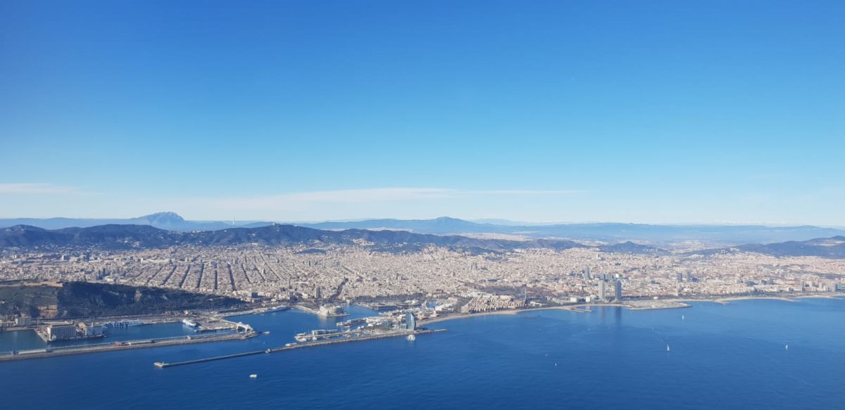 Barcelona seen from the air