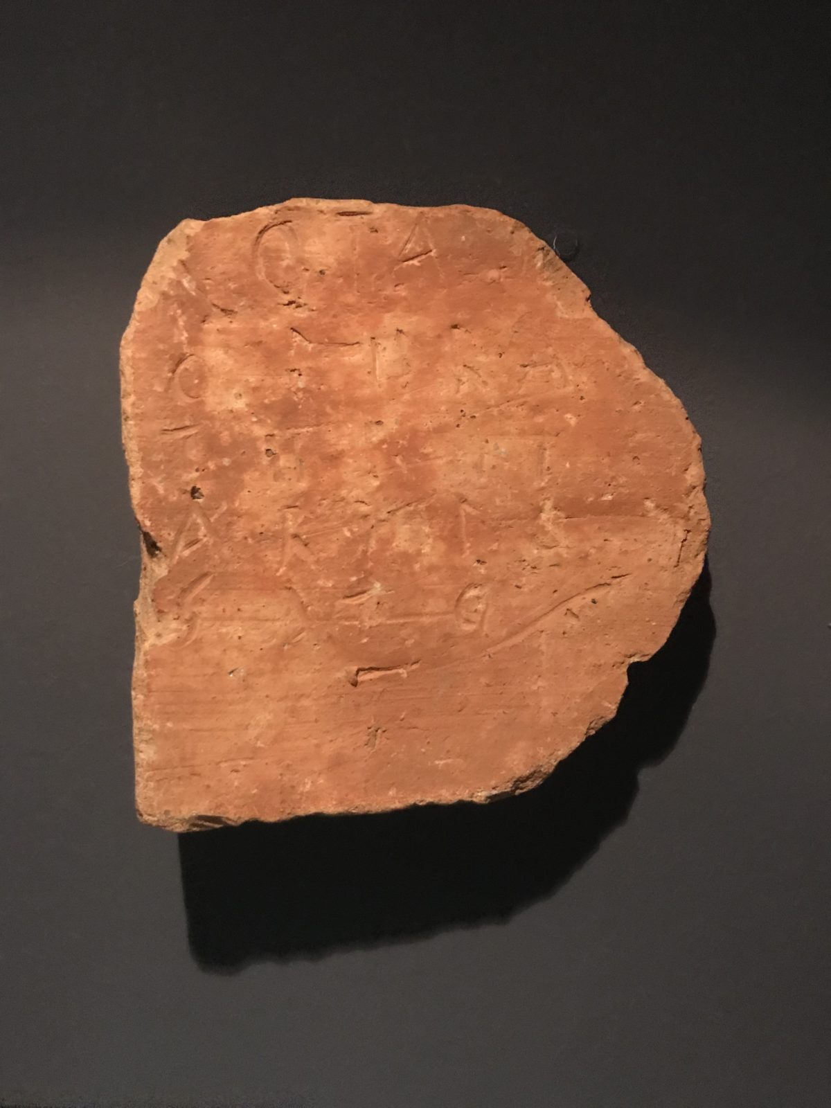 Stone tablet with the magical square SATOR AREPO TENET OPERA ROTAS, Roman 1st century AD. Lisboa
